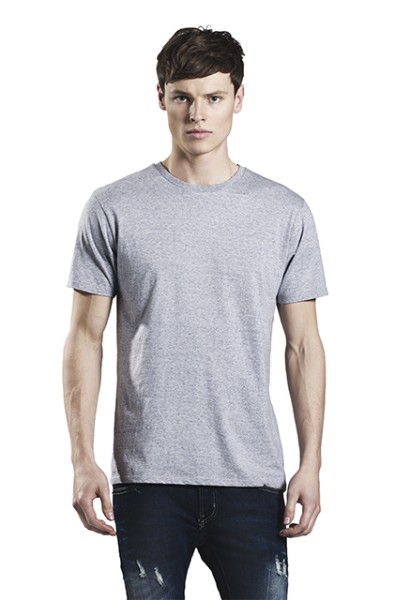 Grey Marl, Special Yarn Effect, Standard T-Shirt Men