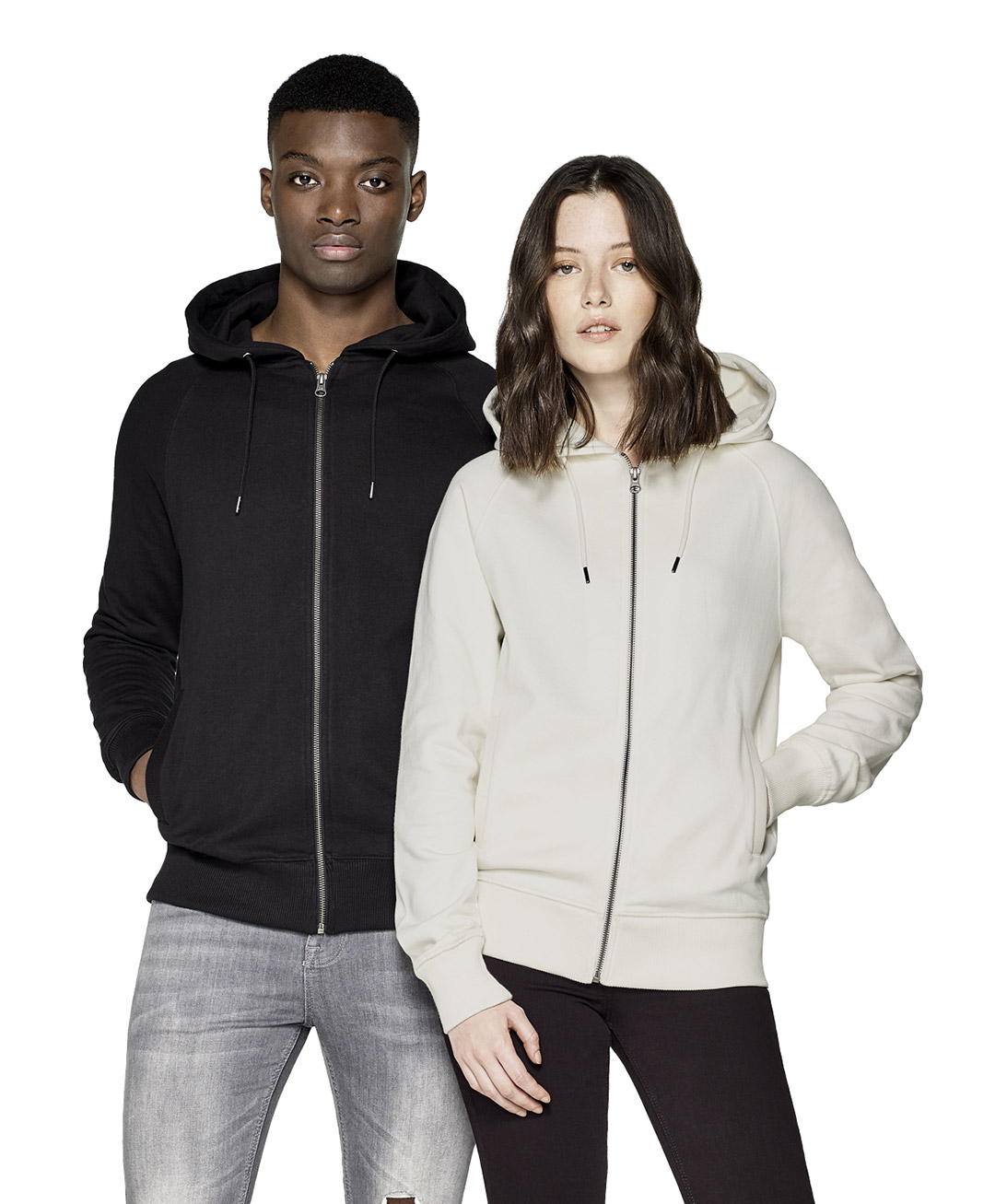 Warmer Hoodie mit Rei verschluss
