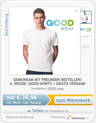 Herren-T-Shirt-sellaround-aktion