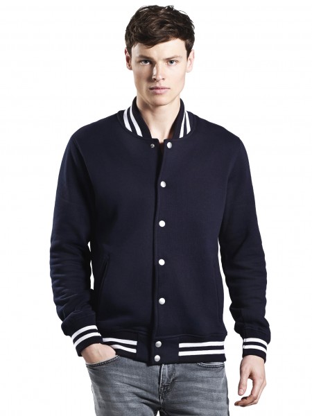 Gestreifte Bio College Jacke
