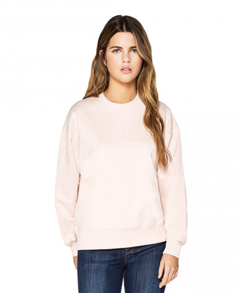 Damen Sweatshirt mit fallender Schulterpartie