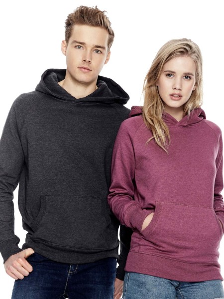 Melierter Recycelter Pullover Hoody